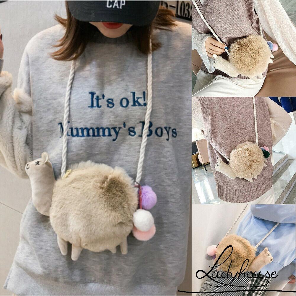 Ld Tas Tas Belanja Motif Kartun Hewan Alpaca Untuk Anak Perempuan