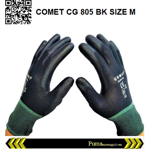 Sarung Tangan Karet Palm Fit Glove CG 805 BK