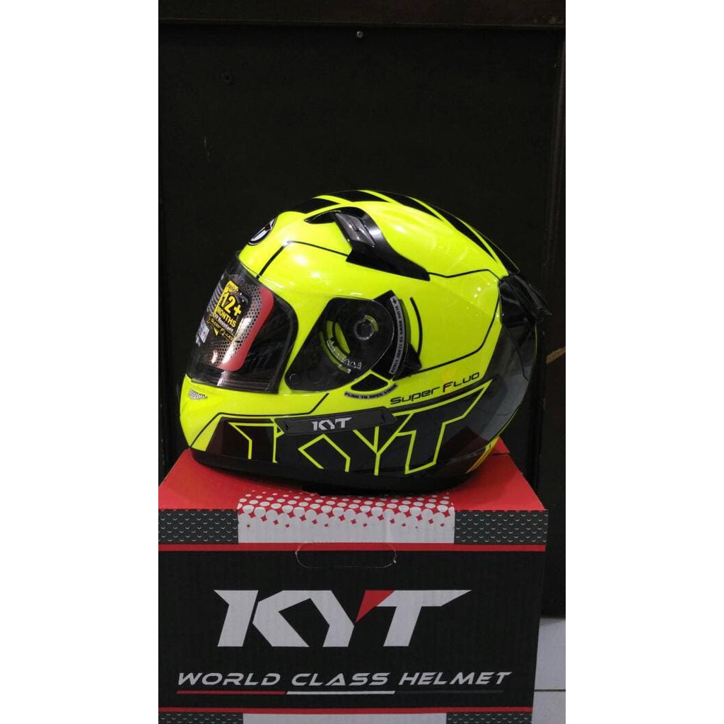helm fullface Kyt K2 rider super fluo series