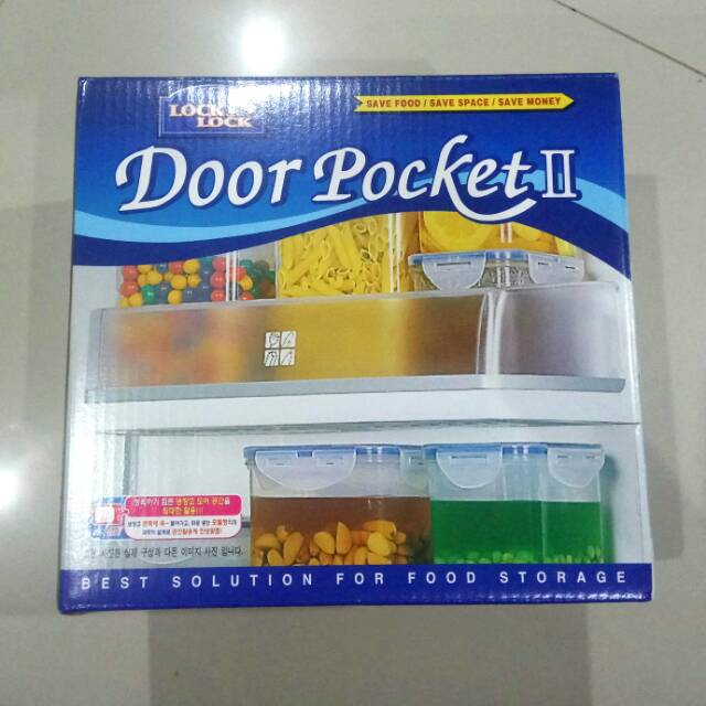 Lock n Lock Gift Set Door Pocket II Food Container 4 pcs 4P HPT806AS Kado Hampers LocknLock