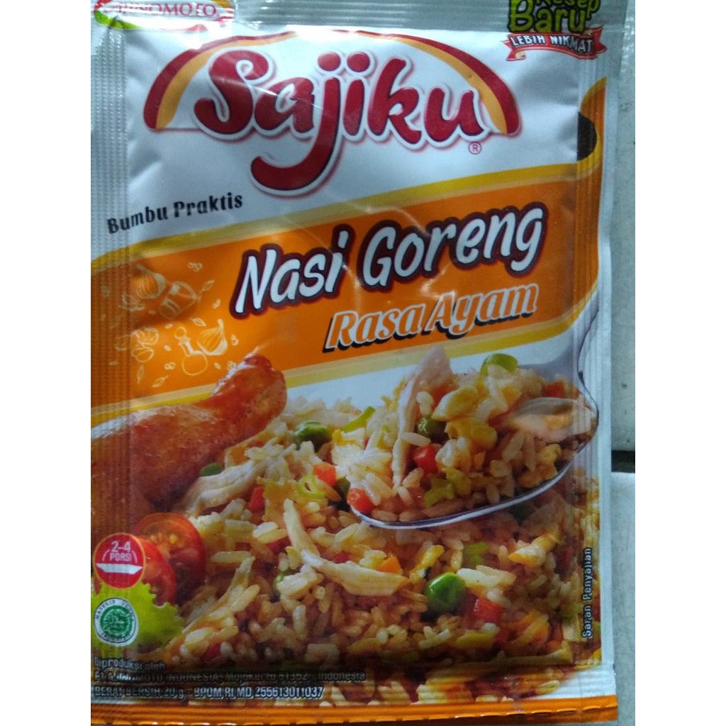 SAJIKU NASI GORENG AYAM 20 GRAM 1 RENCENG ISI 10