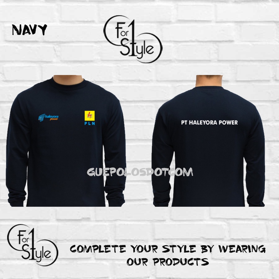 T-SHIRT KAOS PT HALEYORA POWER LENGAN PANJANG