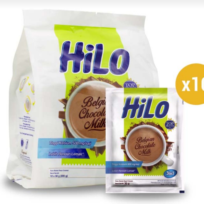 

Hilo Belgian Chocolate / Coklat Belgian Pouch Pack (10x 30 Gram) 300 Gram