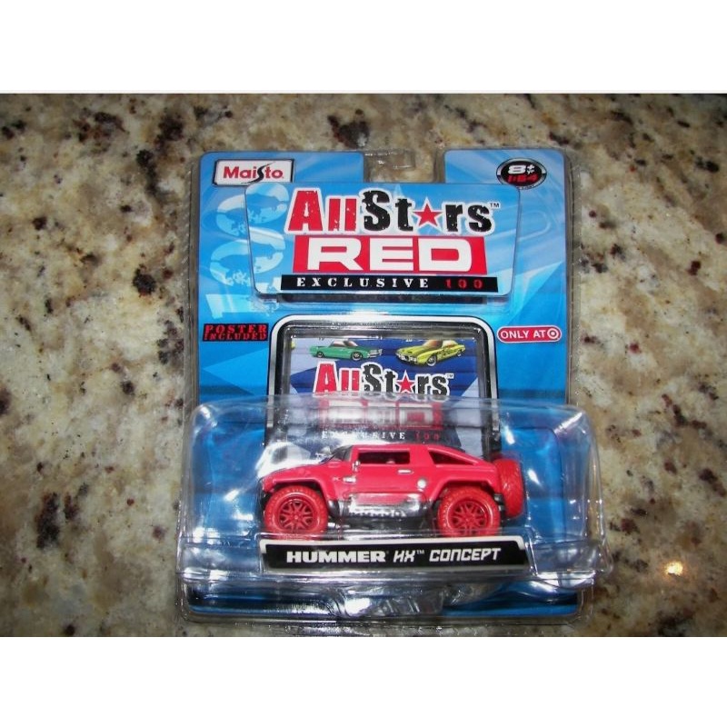 Maisto all stars red hummer chase car