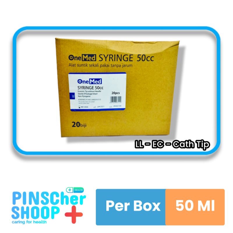 PS / SIRINGE SPUIT 50 Ml (LL / EC / CATH TIP) BOX