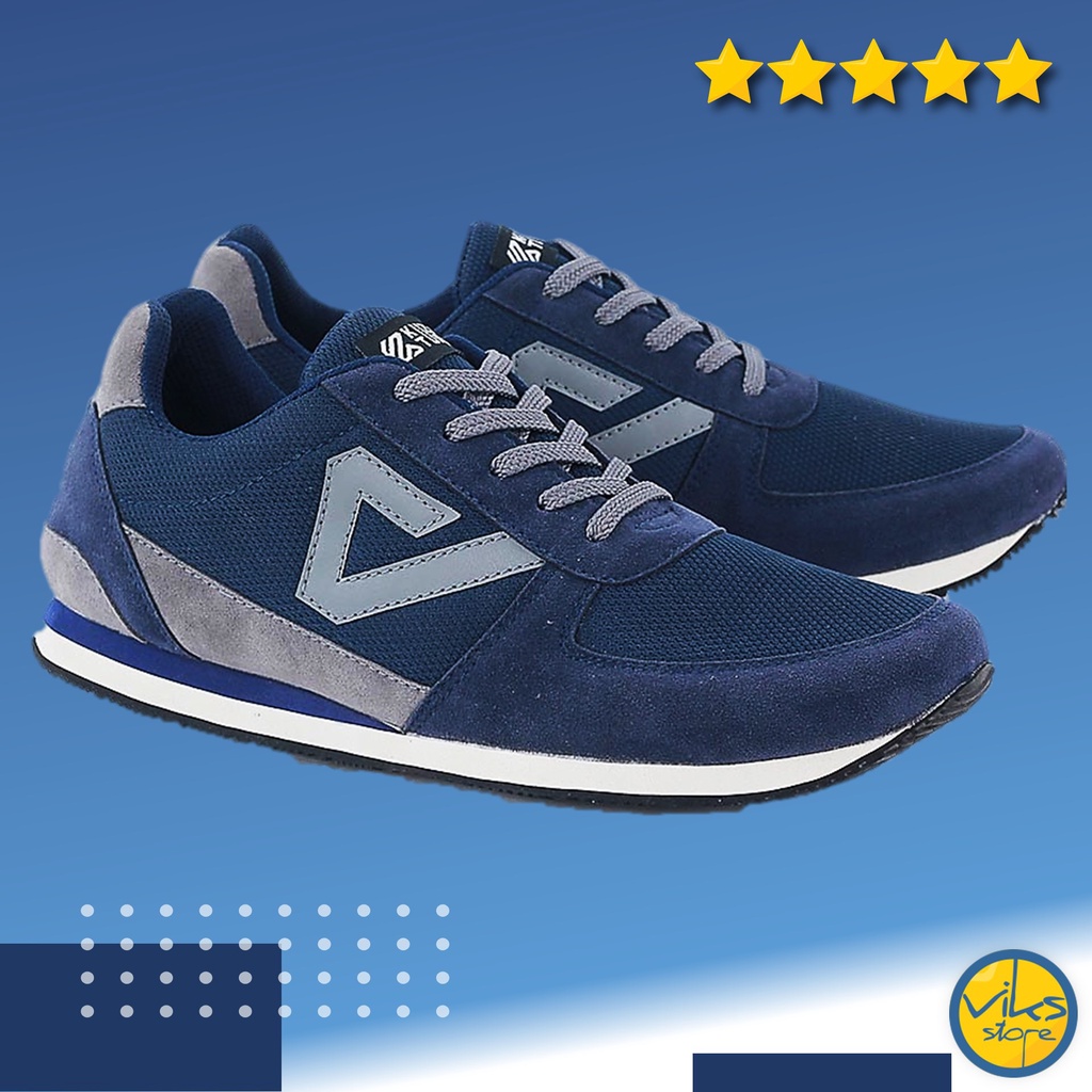 Sepatu Sneakers Tali Casual Pria Cowok Cewek Original Terbaru 2022 Premium Kuzatura Suede Mesh Biru