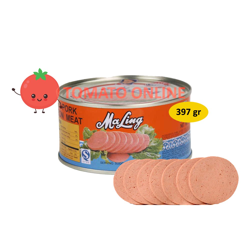 MA LING MALING / Canned Pork  Luncheon Meat Daging Babi / 397 gram gr g 397gr