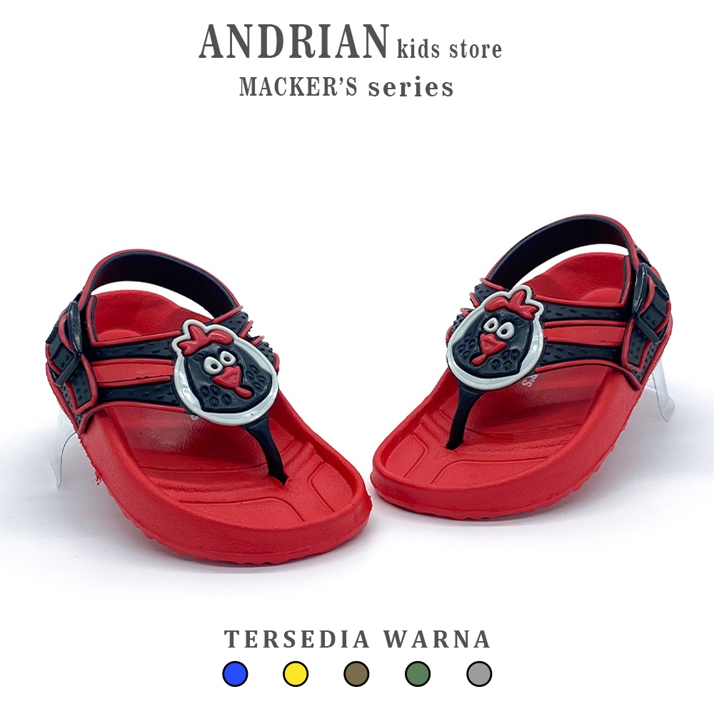 Andrian Sandal Jepit Anak Tali Belakang Model Duck Lucu 1-4 Tahun