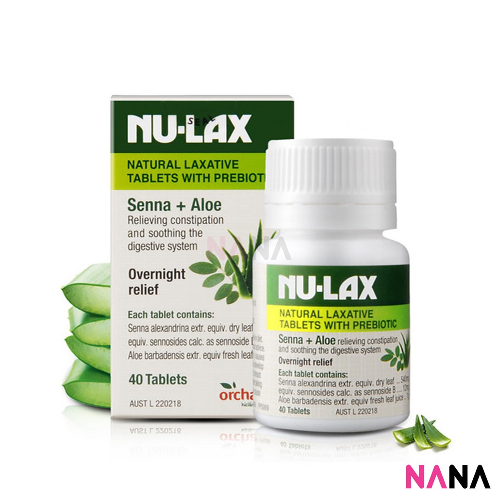 Nu Lax Natural Laxative Tablets With Prebiotic Senna Aloe 40 Tablets Shopee Indonesia
