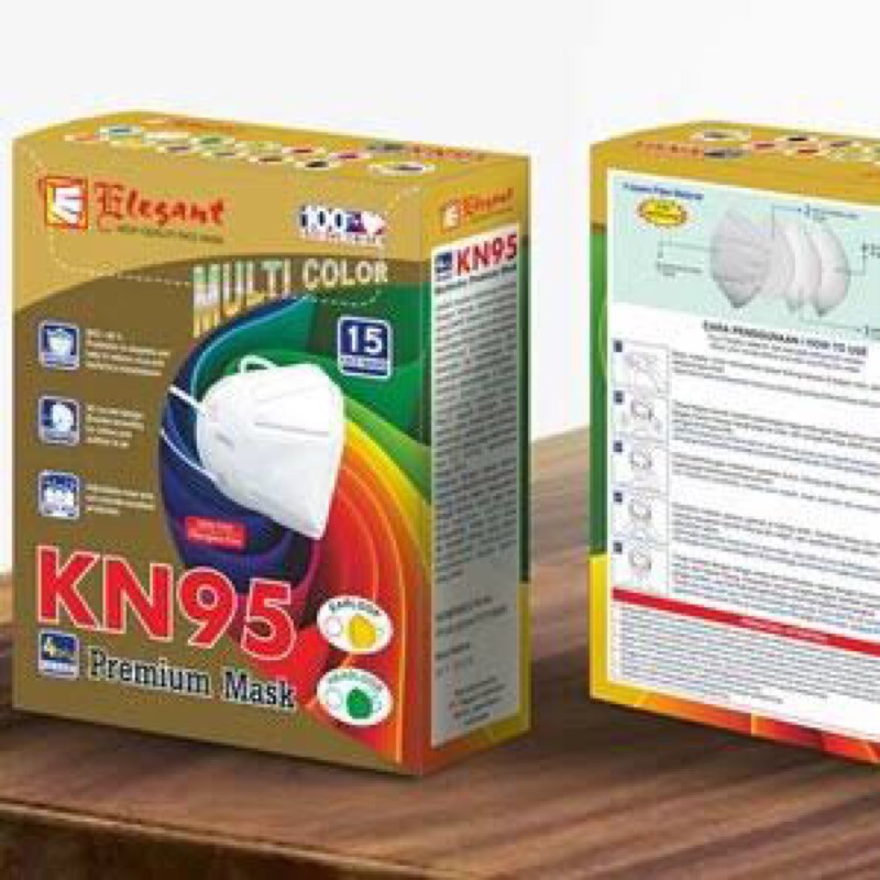 Masker ELEGANT KN95 3 ply PUTIH Masker elegan ori