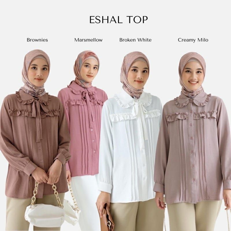 Eshal Top|| Atasan wanita || Fashion muslim || Atasan terbaru