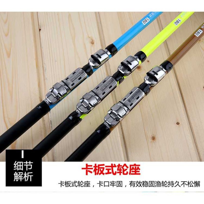 Joran Alat Walesan Mancing Pancing Laut Bahan Carbon Fiber 2 Segments Panjang 1.8M