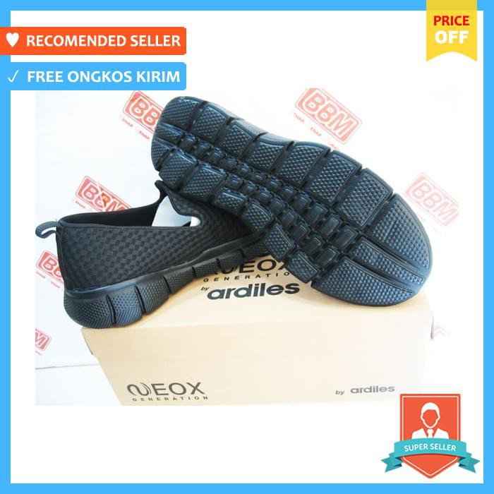Slip On  Pria - Ardiles Neox Carpento Sepatu Pria Santai Kerja Hitam