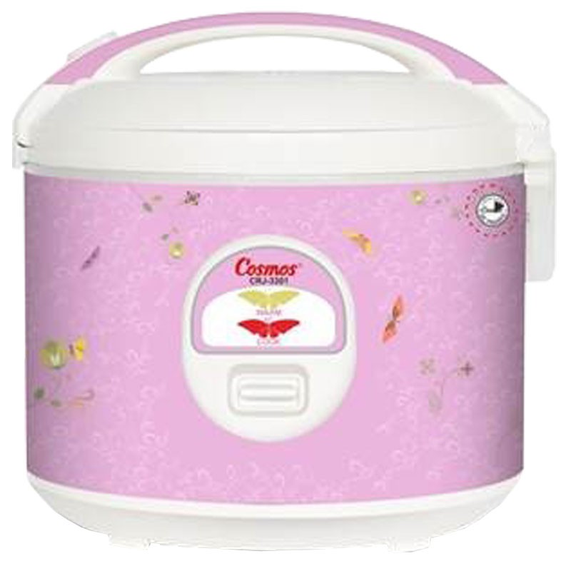 Rice Cooker Cosmos CRJ3301 Pink 1,8lt Teflon Asli, Baru, Garansi Resmi