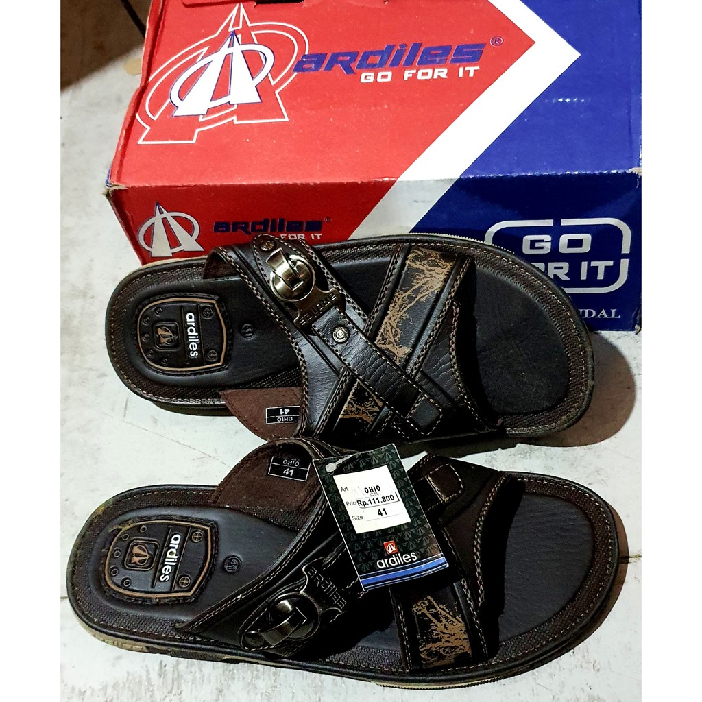 Sandal Gunung Kulit Pakai box Ardiles Megaxus Sandal Pria Sandal cowo