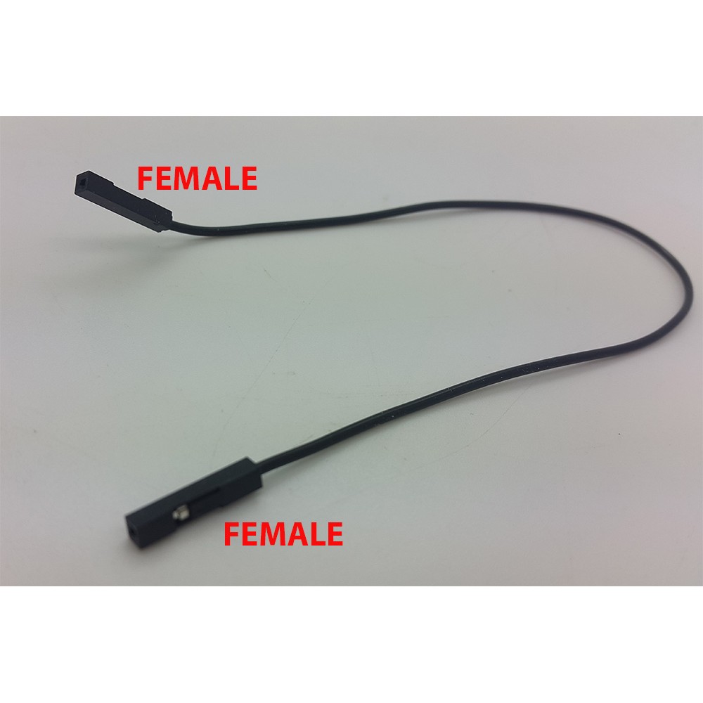 FEMALE + FEMALE Socket kabel 1 pin / Kabel jumper