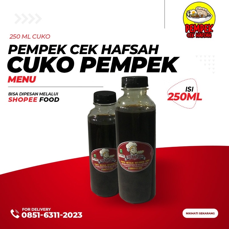 Extra Cuko Pempek Cek Hafsah 250ml | Pempek / empek empek Palembang Asli