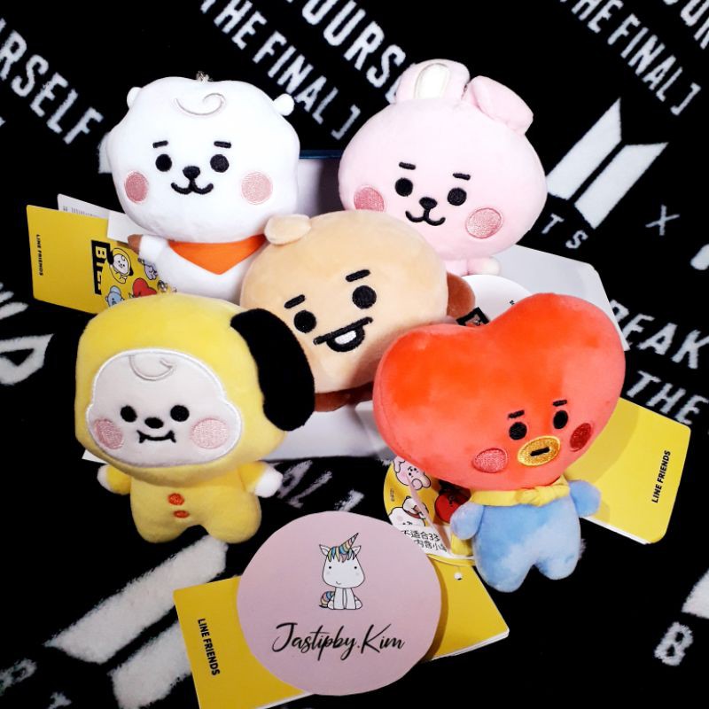 OFFICIAL BAG CHARM PLUSH DOLL BABY BT21 Chimmy Tata RJ Cooky Mang Koya Shooky