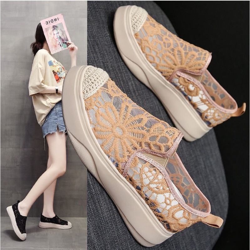 Jual Jy New Arrival Sepatu Wanita Brokat Baru Cantik Elegan Sepatu Slip On Korea