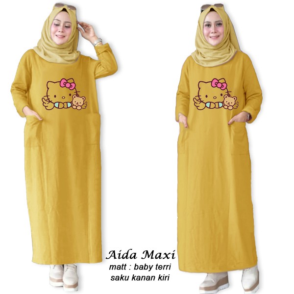 Aida Maxi - Central Grosir Fashion (CGF) - Ukuran L-3XL - Matt Baby Terri