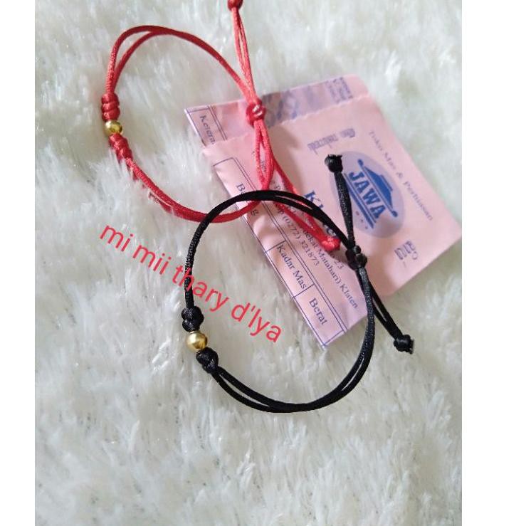 Terkini Gelang tali le emas WTN