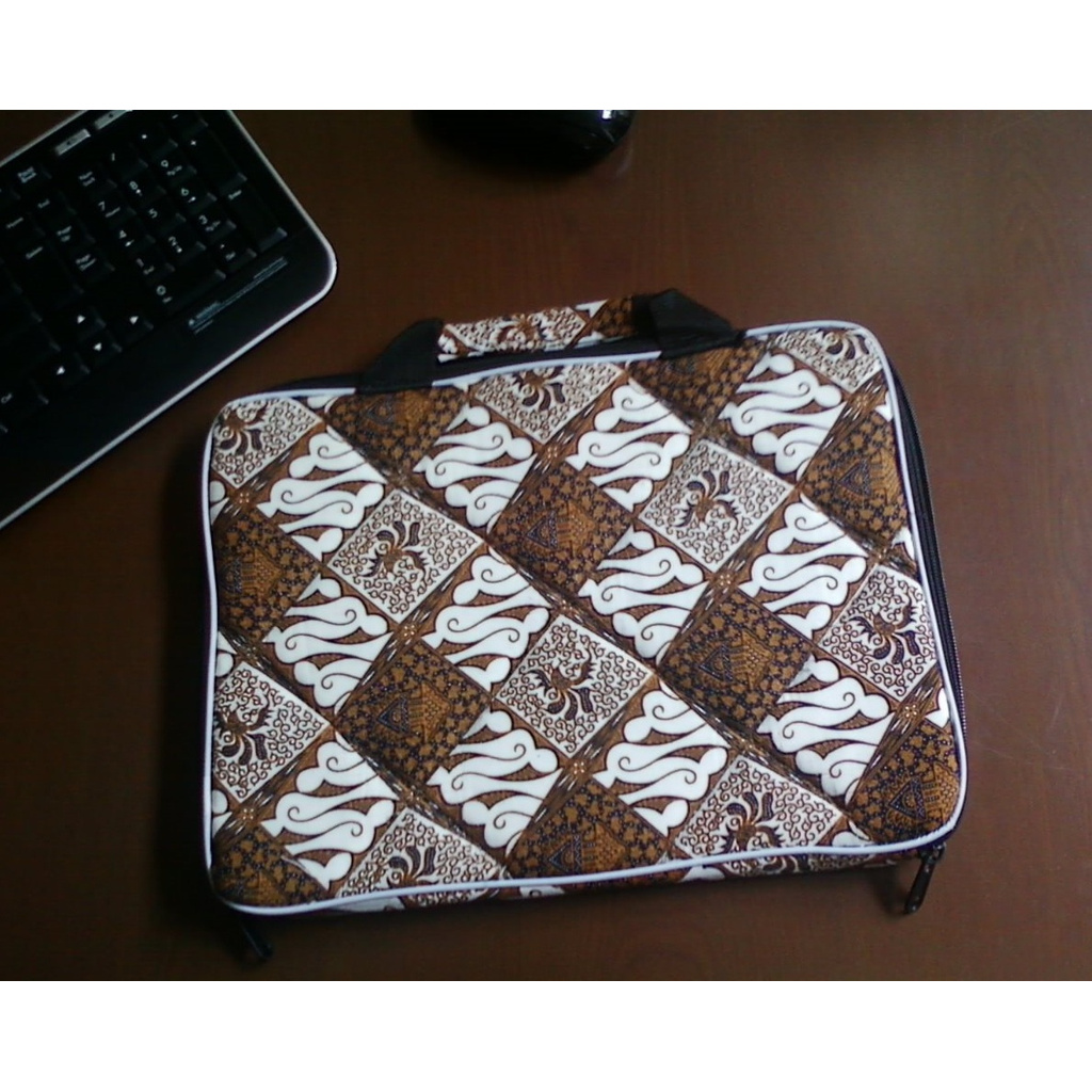 COD... Tas Batik Laptop 10 Inchi - Tas Laptop Bermotif Batik Untuk Laptop / Tablet 10 Inchi