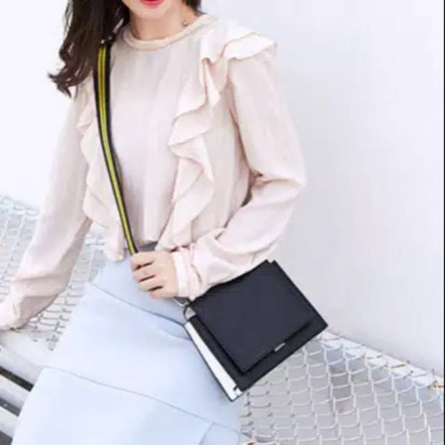 Discon gila Cnk bag ori import Nylon Strap Tas Selempang Tas Wanita
