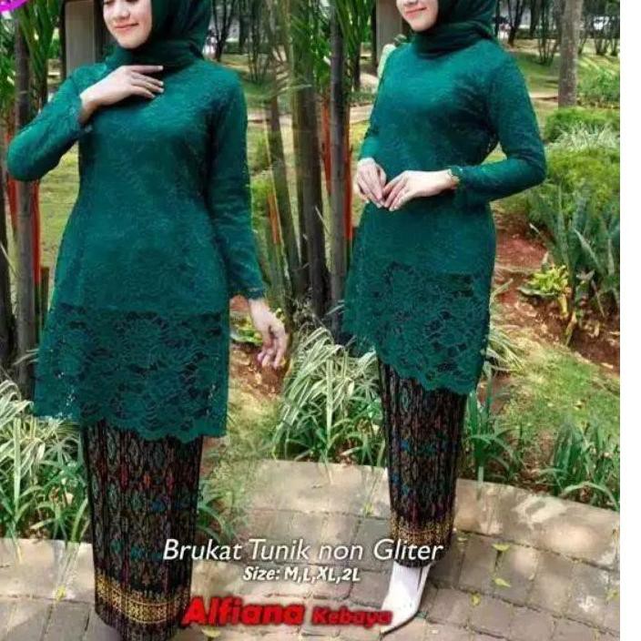 ۩ KEBAYA / SETELAN KEBAYA / KEBAYA BRUKAT TUNIK / KEBAYA SET ROK PLISKET JUMBO / KEBAYA MODERN ✶