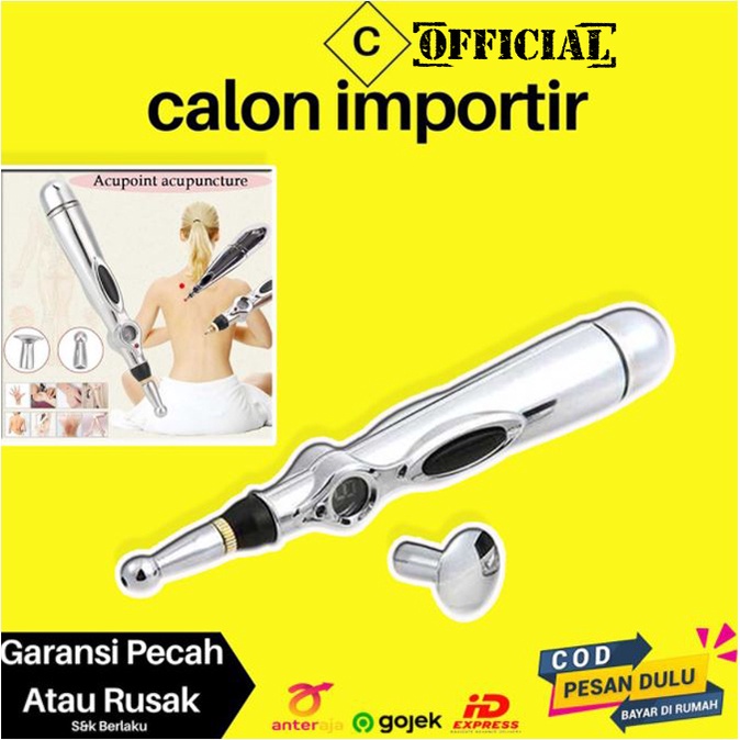 Alat Akupuntur Tubuh Setrum Kejut Magnet Pena Terapi Listrik Melancarkan Sirkulasi Darah AMAN Murah