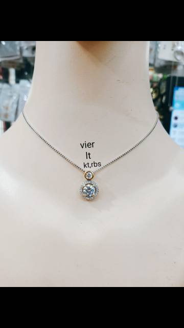 Kalung jewelry merek vier titanium, awet,tahan lama