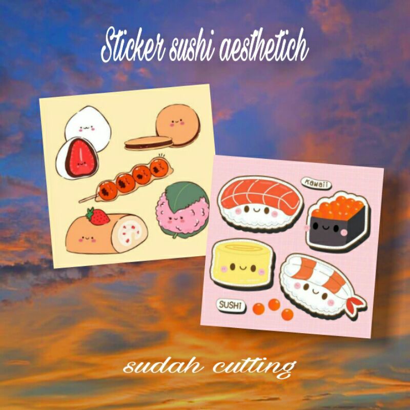

sticker sushi kawaii