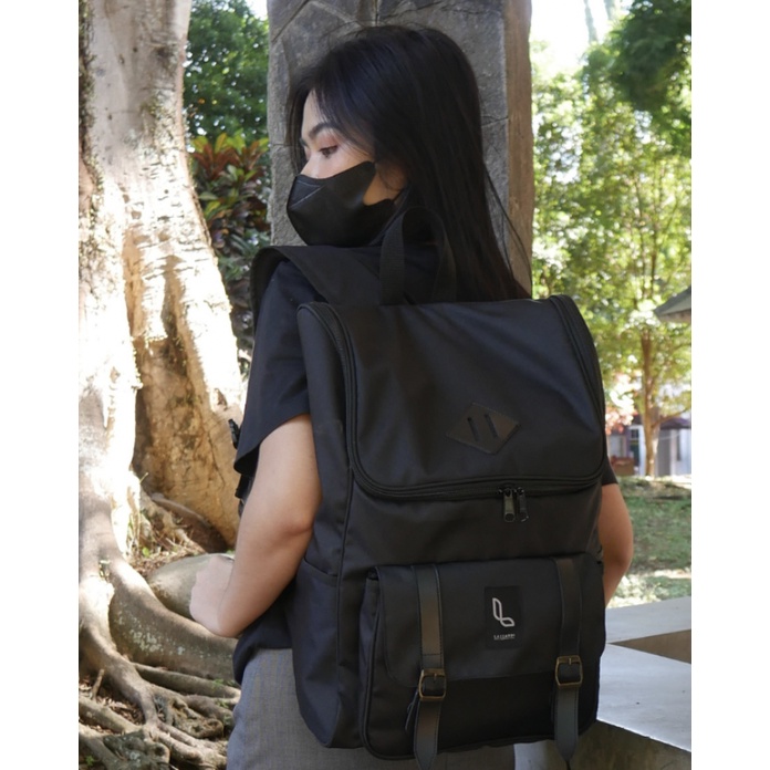 STRUGGLE BLACK |ManNeedMe x URBAN| Tas Ransel Pria Wanita Punggung Backpack ORIGNAL