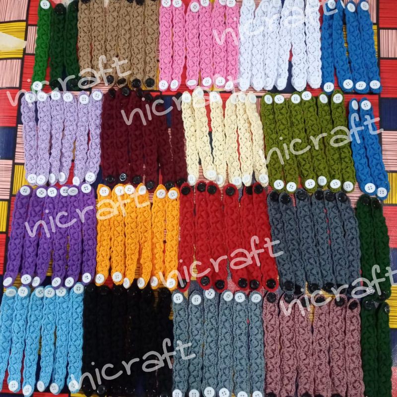 konektor masker hijab rajut warna lengkap, SEBELUM ORDER BACA DESKRIPSI TERLEBIH DAHULU YA