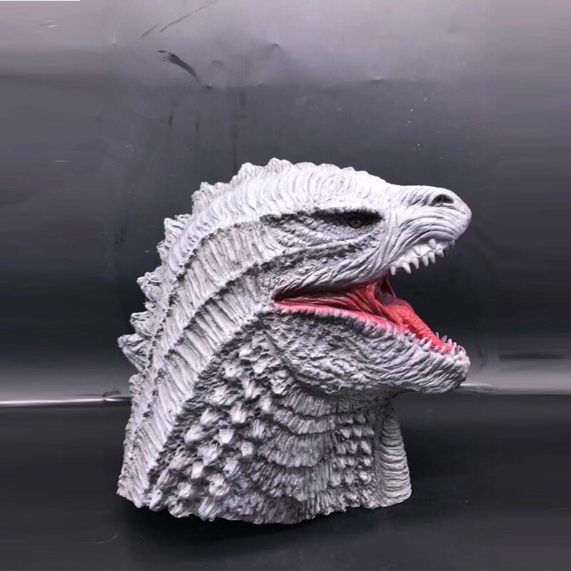 TOL-33 topeng latex karet full head godzilla monster reptil halloween mask