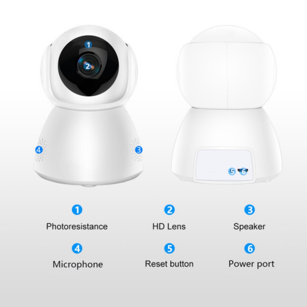 CCTV Snowman V380 Night Vision 1080P CCTV FHD Security Camera Ezviz Monitor wifi camera IP 2MP untuk mengawasi rumah kantor gudang orang