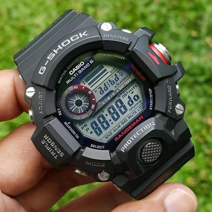 Jam Pria Merek GShock GW 9400 Rangeman Black Ori BM Fullset 4.7cm