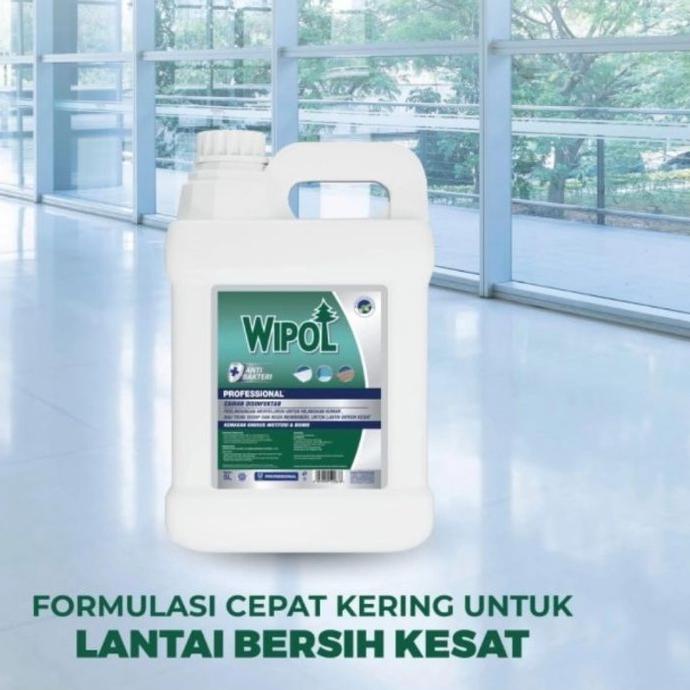 WIPOL Karbol Profesional Cemara 5L Pembersih Lantai
