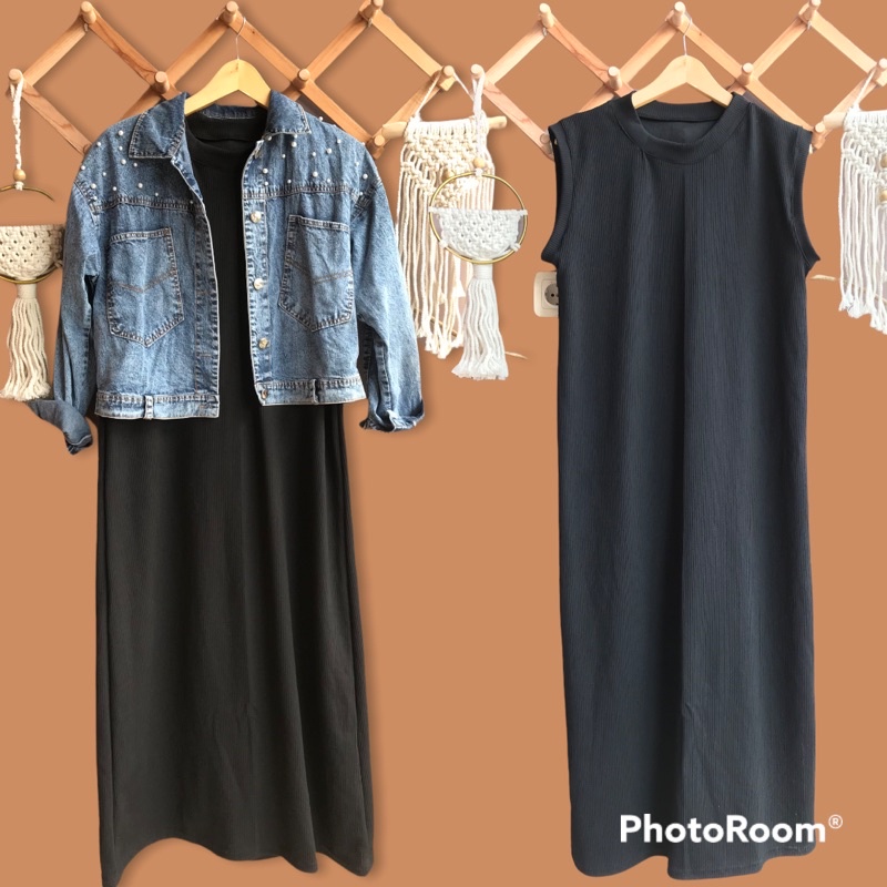 (COD) INNER DRESS  RAJUT BAHAN MAXI KNIT TEBAL / OVERALL KNIT / INNER DRESS KNIT TANPA LENGAN /INNER MURAH / DRESS MURAH /INNER TERLARIS / TERMURAH / TERBARU /TERLARIS /BISA BAYAR DI TEMPAT /SALE