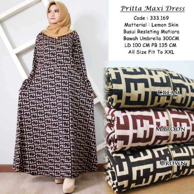 Gamis kaos fendi fendi