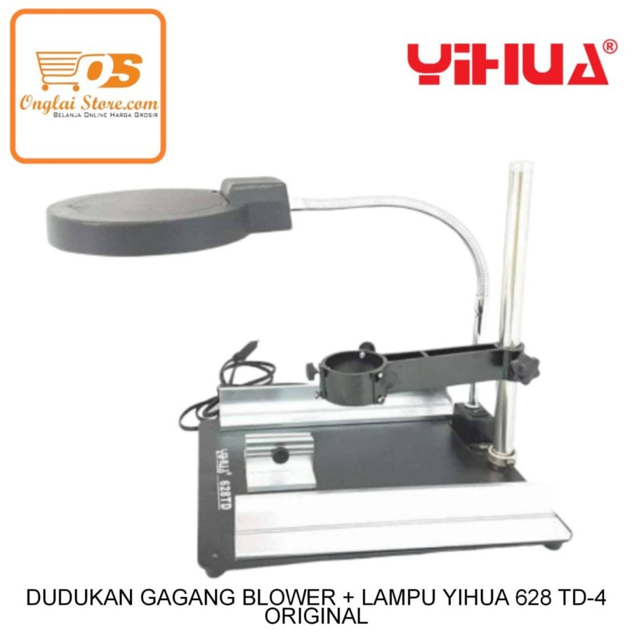 DUDUKAN GAGANG BLOWER + LAMPU YIHUA 628 TD-4 ORIGINAL (HARGA SPESIAL)