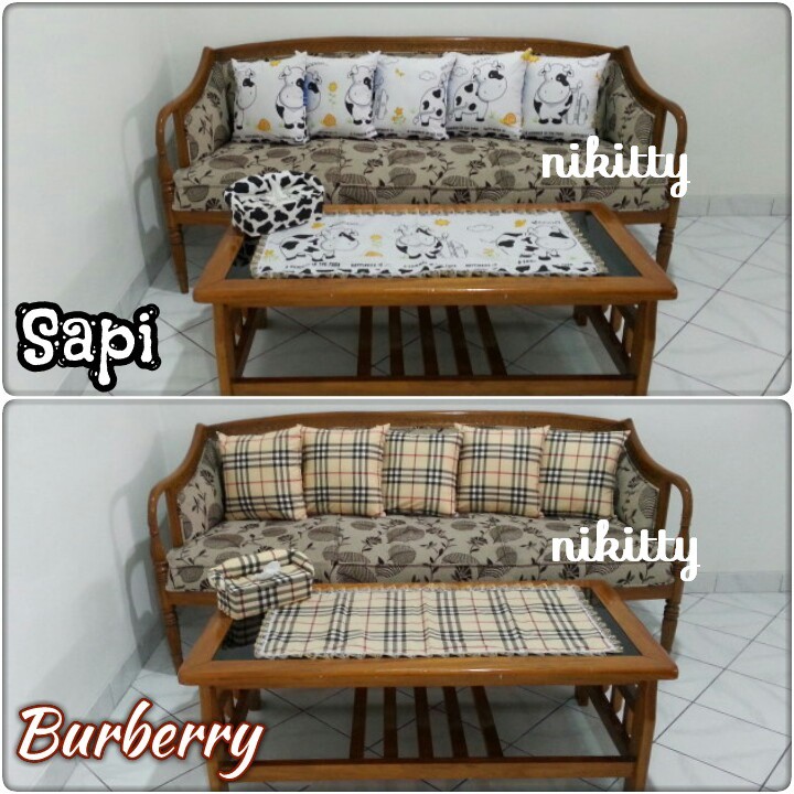 Set Sarung BantaL Tamu Motif SaPi / Motif Kotak - Kotak