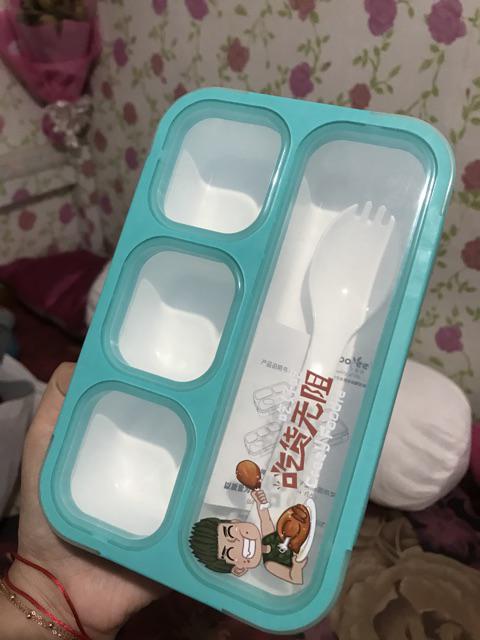 Yooyee 605 Mini Sekat 4 Lunch Box - Kotak Makan - Anti Tumpah - Asli