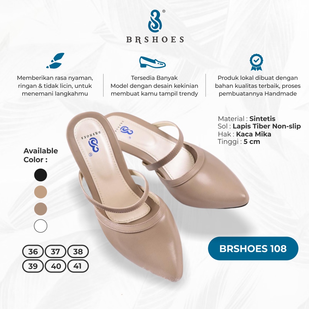 [SIAP KIRIM] Sepatu Sandal Heels Wanita BRShoes108 Heels Kaca Transparan Casual Berkualitas Premium Best Seller