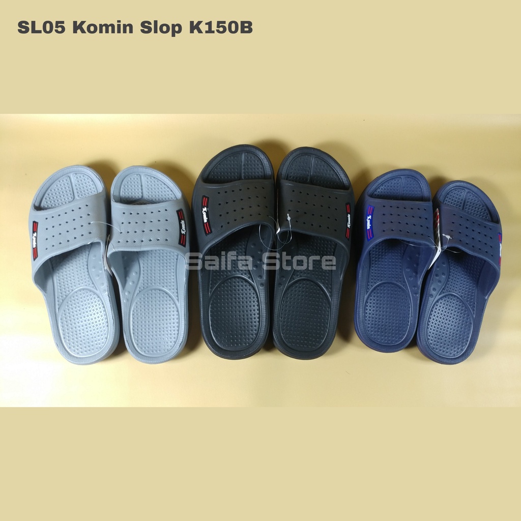 Sandal Original Komin 150 Sandal Slop Pria Murah Sandal Slop Karet Premium Sandal Pria Casual Nyaman Awet Dan Empuk