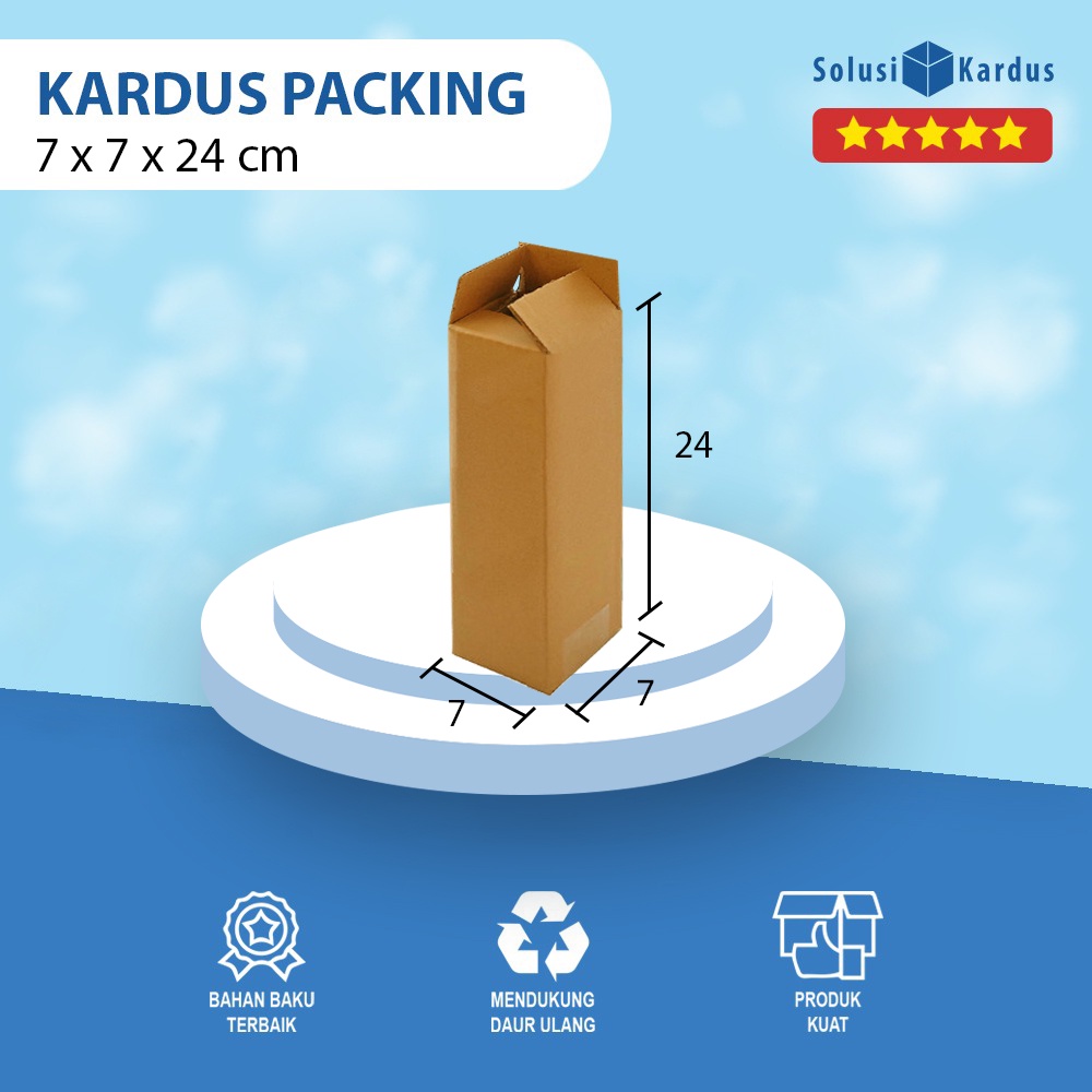 

Box | Dus | Kotak | Kemasan Packing | Karton | Kardus Polos 7x7x24