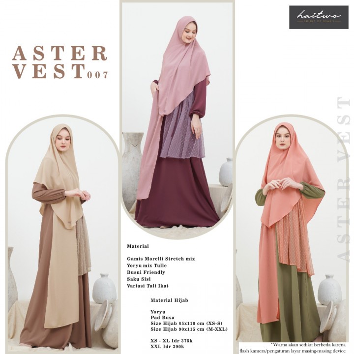 Gamis Syari Haitwo ASTER VEST 007 Fashion Muslim