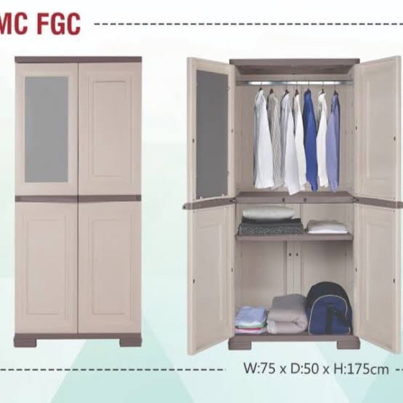 OLYMPLAST OMC FGC / FG LEMARI GANTUNG PLASTIK TEBAL