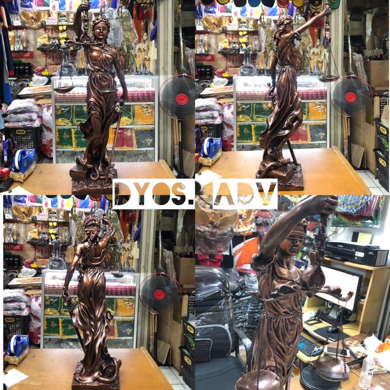 Patung dewi keadilan (Lady Justice) 75cm