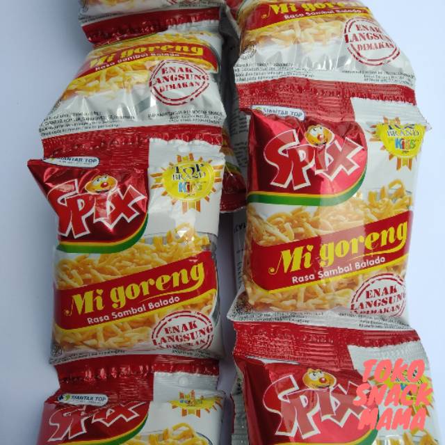 

Spix Mie Goreng 9gram (1renteng isi 10 pcs)