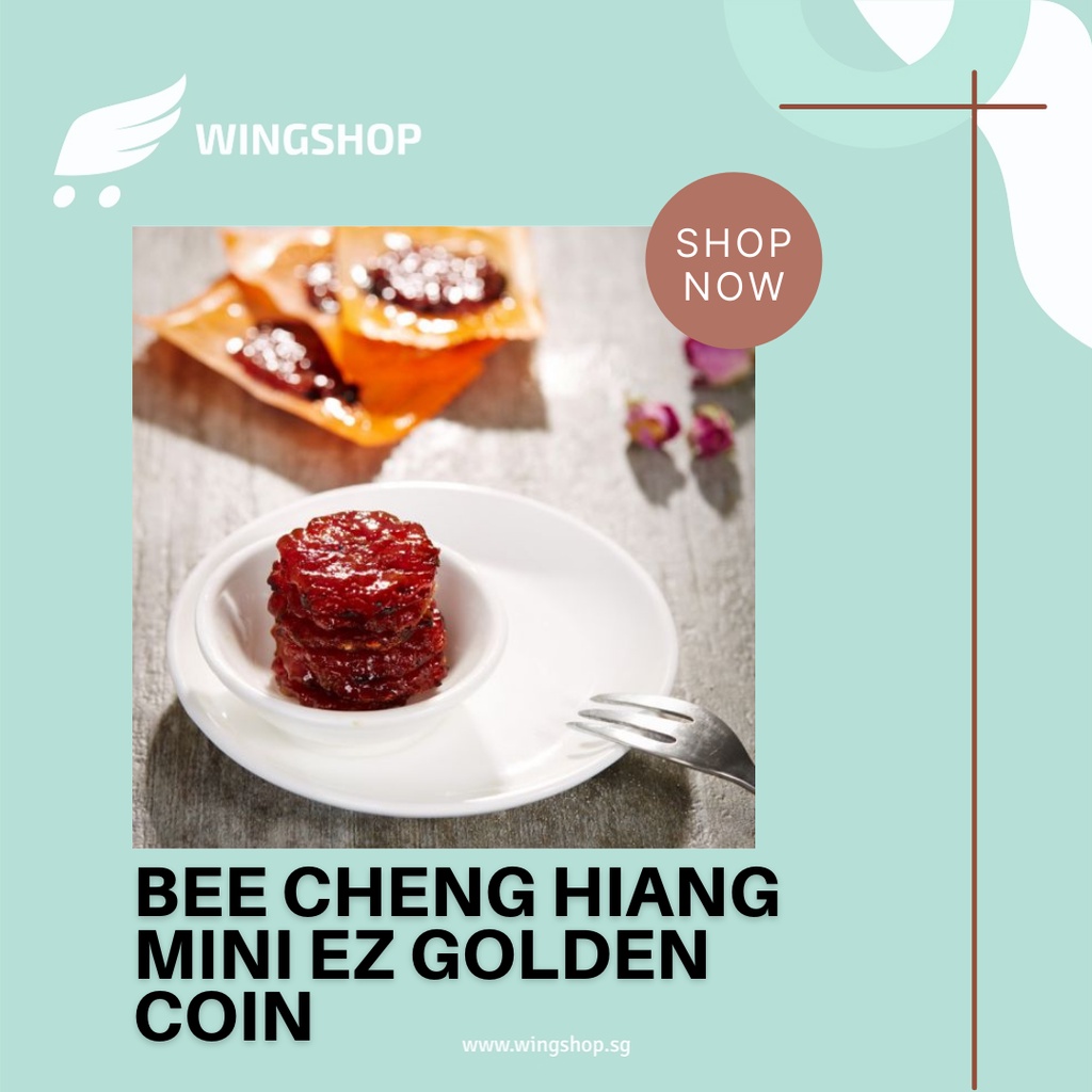 

(PO) Best Selling Bee Cheng Hiang Mini EZ Golden Coin Pork 300 Gr